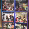 Poster advertising multiple tours around Lake Atitlán in Guatemala. Tour topics: Textiles, Mayan Ceremony, Traditional Cooking, Chocolate, Natural Medicine, and Honey.