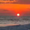Sunset on the beach at Monterrico, GT